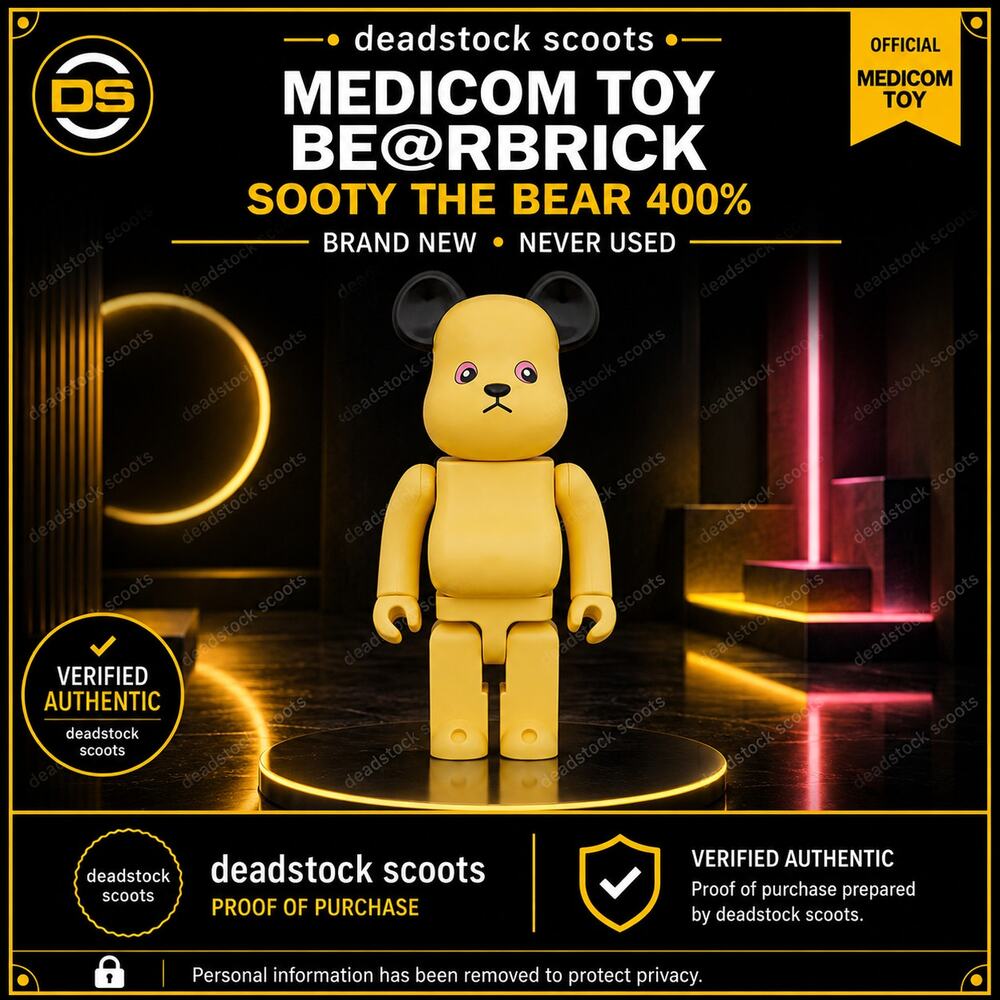 Medicom BE@RBRICK Kellogg's Sooty the Bear Puffa Puffa Rice 400% 11" Figure